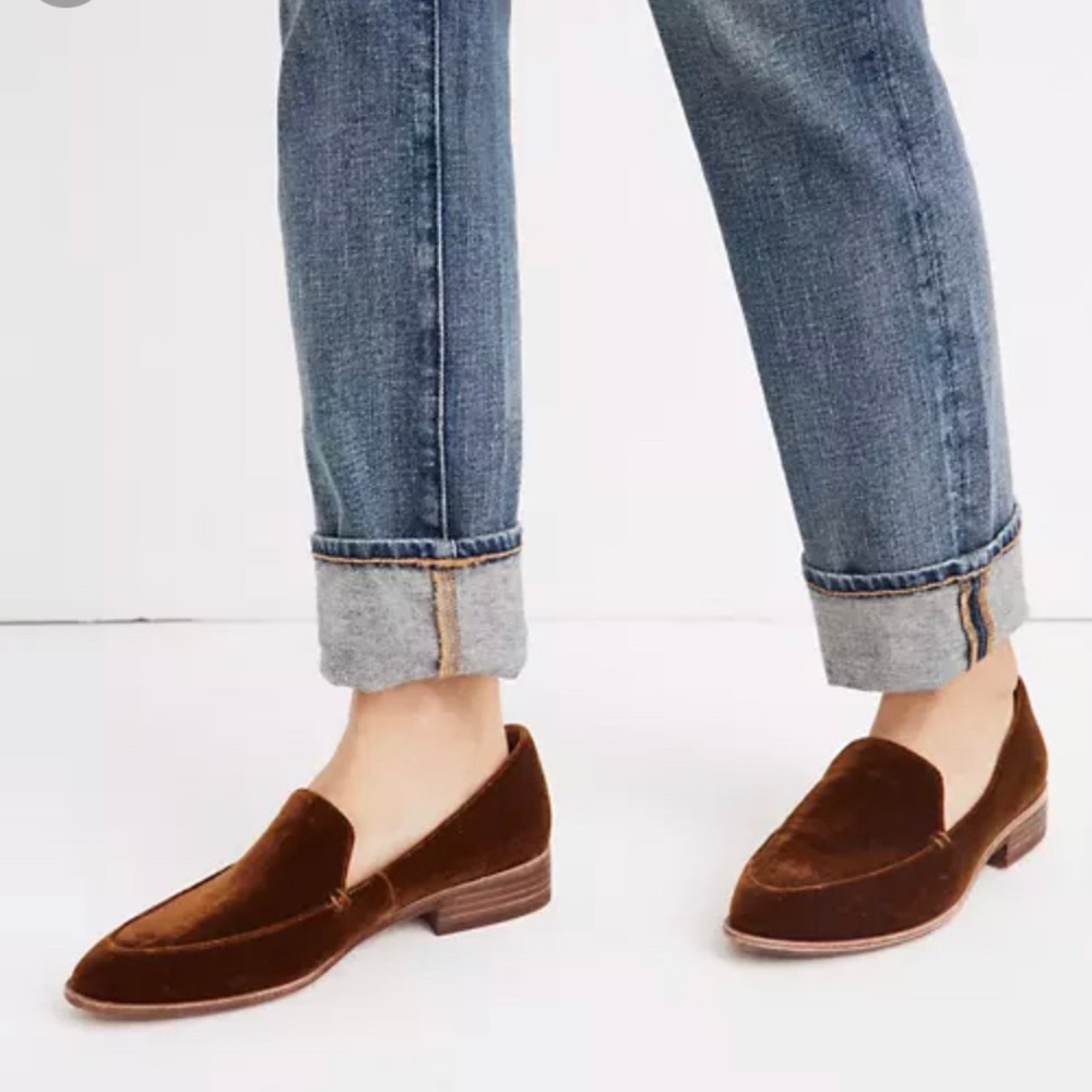 Madewell Frances Loafer in velvet